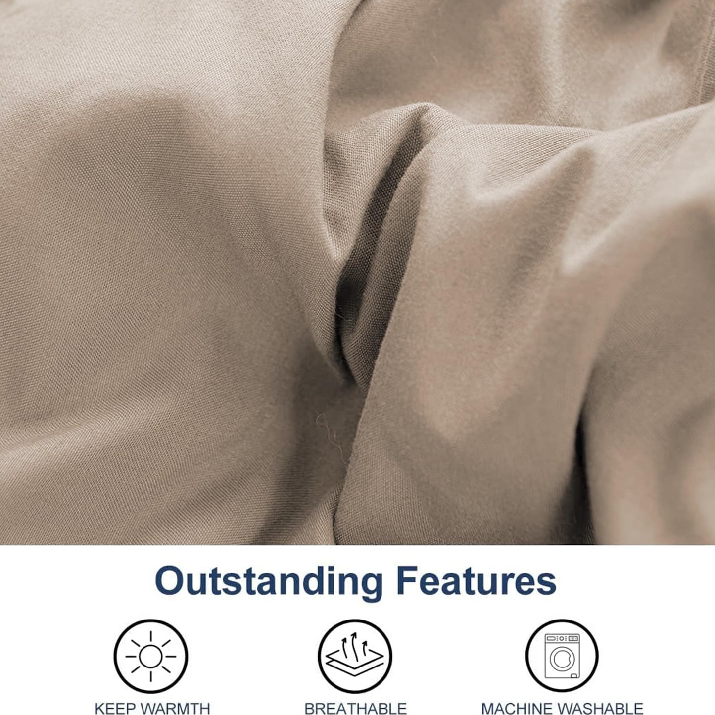 Microfiber Reversible All Seasons Quilt Blanket, AC Comforter for Double Bed, Dessert Brown & Chocolate Brown