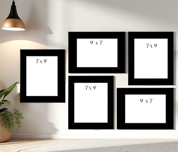StylizShades 7x9 Inch Photo Frame Matt Finish Set of 5