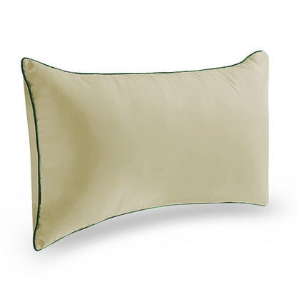 StylizShades Cotton Velvet Cushion Covers, Decorative Throw Pillow Cover for Living Room Couch/Sofa - Cream Crust-Forest Green
