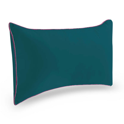 StylizShades Cotton Velvet Cushion Covers, Decorative Throw Pillow Cover for Living Room Couch/Sofa - Teal-Pink