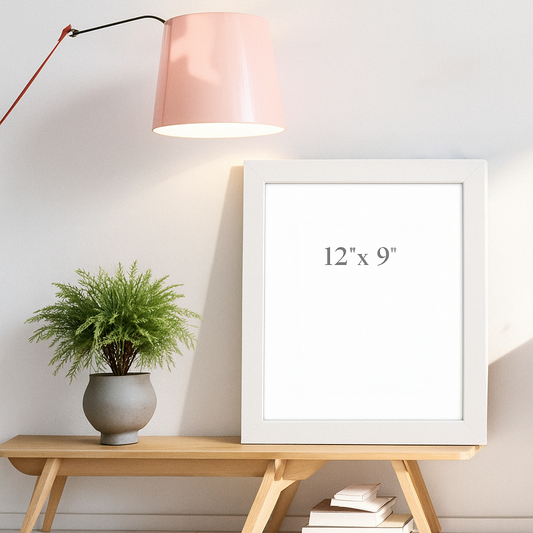12x9 Inch Picture Frame with Matt Finish – Synthetic Wood Photo Frame