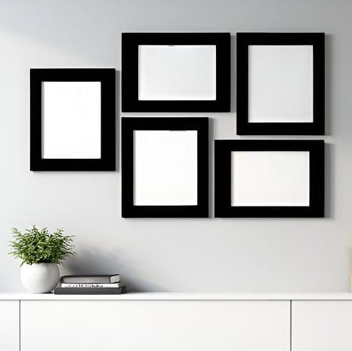 StylizShades 12x9 Inch Photo Frame Matt Finish Set of 5